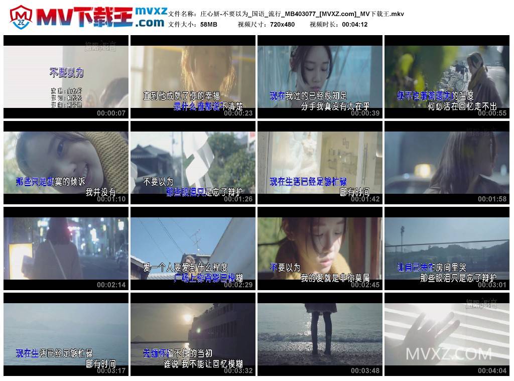 庄心妍-不要以为_国语_流行_MB403077